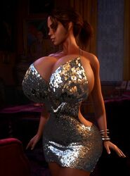 1girls 3d 3d_(artwork) african african_female alternate_breast_size big_ass big_hips bracelet bracelets breasts breasts_bigger_than_head breasts_bigger_than_torso brown_hair busty capcom cleavage clothed clothed_female clothing dark-skinned_female dark_skin dress enormous_breasts female female_only female_solo gigantic_breasts hips hourglass_figure huge_hips human human_female human_only human_solo large_breasts large_hips legs lower_body massive_breasts ponytail resident_evil resident_evil_5 sheva_alomar shiny_clothes shiny_dress slim_waist small_waist solo solo_female thick thick_legs thick_thighs thighs thin_waist tiny_waist top_heavy upper_body vaako virtamate voluptuous wasp_waist wide_hips