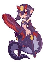 1futa balls big_balls big_penis clothed clothing desco disgaea disgaea_4 disgaea_rpg erection futa_only futanari gcfmug horn huge_balls huge_cock humanoid humanoid_penis hyper hyper_penis light-skinned_futanari light_skin living_clothes mostly_nude pale_skin penis pointy_ears purple_hair red_eyes self_upload shortstack small_breasts small_but_hung solo tail