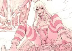 1futa balls_in_panties big_penis bottomless building building_destruction censored censored_penis city clothed clothing cum cum_everywhere cum_flood destruction erect_penis erection flooding futa_giantess futa_only futanari giant giant_futanari giantess huge_balls huge_cock human kantai_collection licking_lips light-skinned_futanari light_skin macro macro_futa partially_clothed penis penis_in_panties seo_tatsuya shimakaze_(kantai_collection) solo striped_legwear