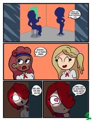 comic female female_only fnafhs jarrotxx joy_(fnafhs) spanish_text tagme text toddy_(fnafhs) zamantha_(jarrotxx)