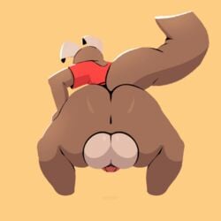 1boy animated anthro ass_shake big_ass big_balls bottomless bouncing_ass bouncing_balls canine dog femboy furry huge_ass kom komdog komponi male male_focus male_only mostly_nude shaking_ass short_playtime solo_male tail thick_thighs topwear twerking wide_hips