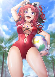 akino_(princess_connect!) beach bikini princess_connect! princess_connect!_re:dive