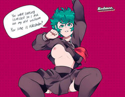 female deku from my hero academia by redmoe