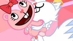 animated giggles giggles_(htf) happy_tree_friends snowers snowers_(fan_character)