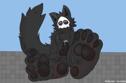 4_toes beans changed_(video_game) foot_focus furry male_only penis puro_(changed)