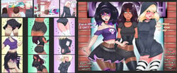 2020 ass_expansion azmidiot braces breast_expansion choker color comic corset english_text gender_transformation genderswap_(mtf) goth gothification hoodie jesscatg large_ass large_breasts lipstick midriff miniskirt mtf_transformation pantyhose rule_63 text thighs transformation