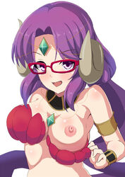 flashing_breasts nanaka_(princess_connect!) princess_connect! princess_connect!_re:dive purple_hair twintails