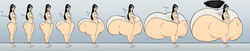 1girls ass ass_body ass_expansion ass_size_difference big_ass black_hair butt_size_difference colossal_ass comparing_asses enormous_ass female female_only gigantic_ass glasses growth_academy huge_ass hyper hyper_ass large_ass long_hair massive_ass ohdangdoof shiori_matsumoto size_chart thick_thighs wide_hips