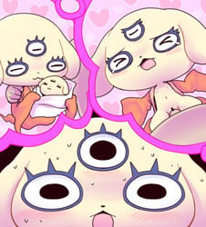 baby blush canine espy eyelashes flat_chest furry level-5 mother multi_eye nollety satori-chan sweat three_eyes vaginal_penetration yo-kai_watch youkai youkai_watch yōkai