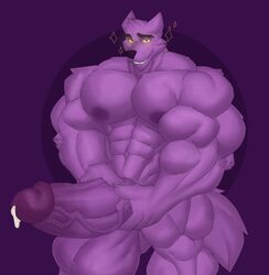 abs anthro balls bernard_(ok_k.o.!_lbh) biceps big_balls big_penis boner canid canine canis erection furry furry_only gab_art hyper hyper_balls hyper_genitalia hyper_penis hyper_testicles male male_only masturbation muscles muscular muscular_arms muscular_legs muscular_male muscular_thighs nipples nude ok_k.o.!_let's_be_heroes pecs penis solo solo_male testicles veins veiny_penis werewolf wolf