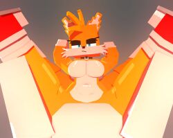 3d 3d_(artwork) aged_up anon anthro big_breasts blue_eyes blueblocky breasts choker curvy curvy_body curvy_female curvy_figure digital_media_(artwork) female fox fox_ears fox_girl fox_tail fur genderswap_(mtf) gloves hi_res looking_at_viewer mine-imator minecraft mobian_(species) multiple_tails rule_63 sega shadow smooth_skin sonic_(series) sonic_the_hedgehog_(series) tails tails_the_fox tailsko thick_thighs thighs wide_hips yellow_body yellow_fur