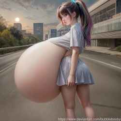 3d 3dcg 4k ai ai_generated breasts breasts_bigger_than_head cg chounyuu cleavage lingerie