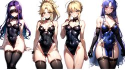 2024 ai_generated artoria_pendragon fate_(series) kxy medea_(fate) medusa_(fate) mordred_(fate) wallpaper