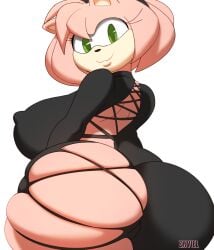 aged_up amy_rose ass big_butt looking_back mature_female outfit pink_fur pink_hair sonic_(series) tagme zaviel