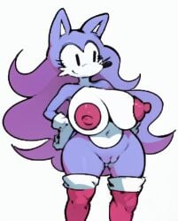 1girls ai_generated animal_ears anthro big_breasts black_eyes boots breasts creamballz curvaceous curvy exe_twitter_community female flat_colors friday_night_funkin friday_night_funkin_mod furry gloves hands_on_hips hedgehog hedgehog_girl hedgehog_humanoid huge_breasts huge_nipples large_areolae large_breasts looking_away mob_face mobian_(species) navel nipples nude purple_hair purple_skin pussy smiling solo sonic.exe_(series) thick_thighs thigh_boots thighs very_long_hair wacky_(sonic.exe) wavy_hair white_background wide_hips