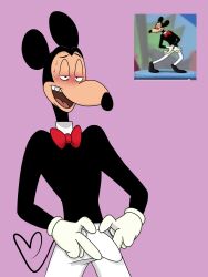 anthro anthro_only blush blushing disney erection_under_clothes house_of_mouse house_of_mouse_mortimer male_only mortimer_mouse tagme