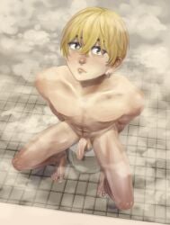 big_penis blonde_hair blonde_male boy chifuyu_matsuno gay male male_only tokyo_revengers