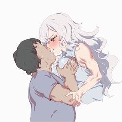 1boy 1boy1girl 1girls animated breasts cum_inside fat_bastard fat_man female forced_kiss gif heart_eyes hypnosis kissing male mind_control muscular muscular_female nyuu_(manekin-eko) sex straight taiga_shiratora ugly_bastard ugly_man