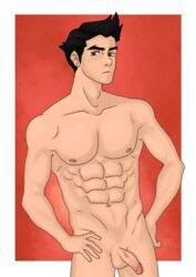 abs avatar_the_last_airbender bara mako male male_only pecs smooth_skin the_legend_of_korra