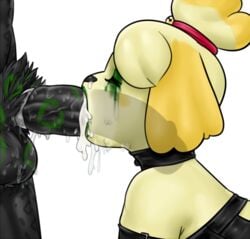 accessory alpha_channel animal_crossing anthro black_fur bodily_fluids canid canine choker clothing cock_ring crying cum cum_in_mouth cum_in_throat cum_inside deep_blowjob deep_throat duo ejaculation felid fellatio female gag gagging genital_fluids genitals green_eyeshadow green_lipstick isabelle_(animal_crossing) jewelry kiss_mark leather leather_clothing lipstick_mark lipstick_on_balls lipstick_on_penis lipstick_on_pubes lostwisdom makeup male male/female mammal mascara mascara_tears nintendo oral oral_sex pantherine penile penis penis_accessory penis_jewelry questionable_consent running_mascara runny_makeup sex siggurd_bjornson_(character) tears video_games x-ray yellow_fur