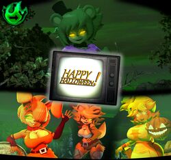 bonfie from curse of dreadbear by cally3d