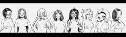 6+girls ahe_gao all_for_one background_character breasts female ippan_josei mika_jiro milf momo's_mother momo_yaoyorozu multiple_girls mutant_lady_(my_hero_academia) my_hero_academia nakagame_tatami ochako's_mother saiko_intelli sallyniin teka_todoroki