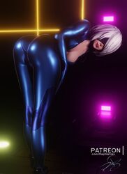 yorha 2b from metroid by alenabyss