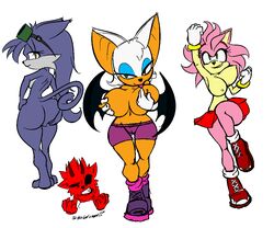 alternate_breast_size amy_rose bestthe rouge_the_bat sega sonic_(series) thefuckingdevil