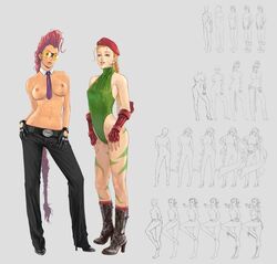 cammy_white capcom chun-li crimson_viper female female_only human multiple_females multiple_girls rose_(street_fighter) straight_hair street_fighter sww13