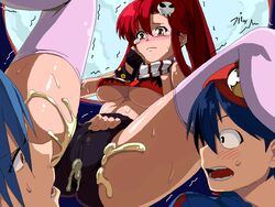 cum kamina simon_(tengen_toppa_gurren_lagann) tagme tengen_toppa_gurren_lagann yoko_littner