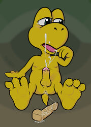 anthro color cum front_view ket-ralus koopa koopa_troopa male male_only mario_(series) nintendo nude penis solo straight_hair tagme