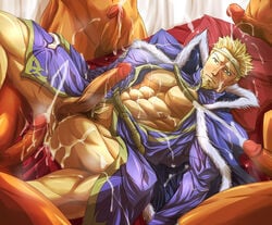 5boys blush bottomless bukkake color cum cum_drip cum_in_ass cum_on_body cumshot ejaculation erect erection fake_iron fire_emblem fire_emblem:_the_binding_blade gay group_sex hair humanoid large_penis male male_only multiple_boys muscles muscular penis solo_focus uncensored yaoi zephiel_(fire_emblem)