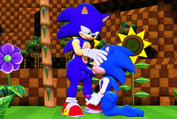 2boys 3d 3d_(artwork) big_ass big_balls big_butt big_dom_small_sub big_penis blowjob classic_sonic dr.ivopingasnik face_fucking fat_ass fellatio gay male male_only shortstack size_difference sonic_(series) sonic_generations sonic_the_hedgehog sonic_the_hedgehog_(series) video_games