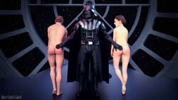 1girls 2boys 3d ass bare-faced-cheek barefoot bi_domination bisexual bisexual_male both_sexes_in_same_situation brother brother_and_sister clothed_male_nude_female clothed_male_nude_male darth_vader daughter death_star emperor's_throne_room family father father_and_daughter father_and_son feet female femsub human human_only incest light-skinned_female light-skinned_male light_skin luke_skywalker male male_and_female_subs maledom malesub multiple_boys multiple_subs nude princess_leia_organa rear_view return_of_the_jedi siblings sister sith son spank_marks spanked_butt spanking standing standing_on_one_leg star_wars straight yaoi