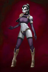 armored_boots blood blood_omen blood_omen_2 blood_stain female female_only fit fit_female high_heels legacy_of_kain midriff pale-skinned_female pale_skin ponytail purple_hair skimpy skimpy_armor skimpy_bikini skimpy_clothes skimpy_outfit sole_female solo_female tattoo tattoos thick_thighs thighhighs thong umah vampire