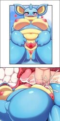 anus big_breasts big_penis blush cervix claws clitoris commission commission_art commissioner_upload cum cum_in_pussy cum_in_uterus cum_inside head_back human_on_feral instant_loss_2koma male/female male_human/female_feral male_human/female_pokemon male_on_feral mating_press nidoqueen nipples open_mouth pokemon pokemon_(species) pururing pussy spreading_pussy x-ray