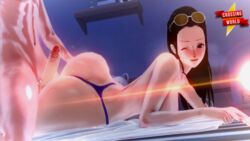 3d artist_request big_ass eyewear_on_head female male nico_robin one_piece sunglasses_on_head tagme