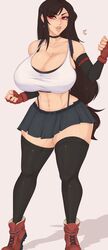 tifa lockhart from final fantasy by spookiebuni