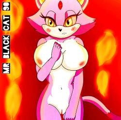 blaze_the_cat female female_only fire mrblackcat901 solo solo_female sonic_(series) tagme