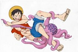 monkey d luffy from one piece by wizardtsutsu