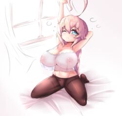 blazblue blazblue:_central_fiction blonde_hair blue_eyes es_(xblaze) waking_up