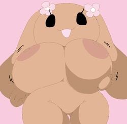 1girls cassettedream cinnamoroll_(series) dream-cassette female female_only hoshime huge_breasts mob_face mocha_(cinnamoroll) sanrio shortstack smooth_skin solo solo_female tagme