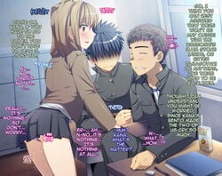 1girls 2boys after_rape after_sex bisexual bisexual_male clothed clothing cum cum_in_container cum_in_drink cum_in_juice_box cum_in_pussy cum_inside cum_on_desk dialogue duo english_text female fully_clothed futase_hikaru hard_translated human juice_box light-skinned_female light-skinned_male light_skin male pale_skin panties panties_around_leg panty_pull rape school_uniform schoolboy schoolgirl sex text third-party_edit time_resume time_stop translated vaginal_penetration