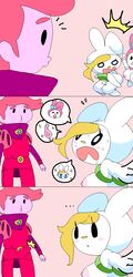 ... adventure_time ass backpack bag dream-cassette female fionna_the_human_girl hoshime huge_breasts humanoid imminent_sex male mob_face my_melody onegai_my_melody prince_gumball sanrio shortstack sweat