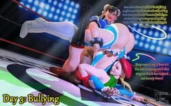 3d 3d_(artwork) 3girls asphyxiation ass beret blonde_hair boots braid cammy_white catfight chun-li clothed defeated face_in_ass female female_domination female_only femdom fight fighting_ring footwear humiliated humiliation lezdom looking_back looking_down mask multiple_girls pantyhose public_humiliation rainbow_mika semper_jack smirk smothering stinkface street_fighter thick_ass thick_thighs tight_clothing twin_braids twintails white_boots wrestling wrestling_femdom wrestling_outfit wrestling_ring wrestlingryona yuri