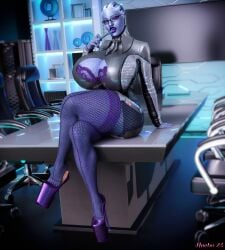 asari from mass effect by hoebo24