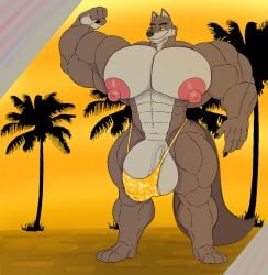 abs anthro balls biceps big_balls big_biceps big_bulge big_muscles big_pecs big_penis bulge canid canine canis dreamworks flexing fluffy fluffy_tail genitals hehdgd hi_res huge_balls huge_bulge huge_cock huge_muscles huge_pecs hyper hyper_balls hyper_biceps hyper_bulge hyper_genitalia hyper_muscles hyper_pecs hyper_penis male mammal mr._wolf_(the_bad_guys) muscular muscular_anthro muscular_arms muscular_male narrowed_eyes nipples pecs penis solo tail the_bad_guys wolf
