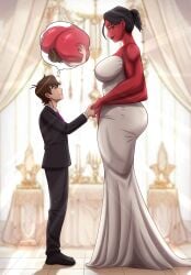 alien alien_girl ben10 ben_10 ben_tennyson big_ass big_breasts big_butt big_girl chaquetrix cuatro_brazos female fourarms humanoid macrophilia male marriage
