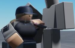 1boy 1girls 3d balls baseplate breasts clothed_female jerking_off_another no_sound nude_male original_character penis roblox robloxian shorter_than_10_seconds tagme vanilla1145 vanilla_(vanilla1145) video