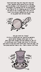1boy 2girls animate_inanimate battle_for_dream_island bfdi blush coiny cowgirl_position degradation dialogue dominant_female english english_text female_on_top female_penetrated femdom male/female male_on_bottom moonl1temans1on motion_lines needle_(bfdi) object_shows onomatopoeia passed_out passing_out penis_in_pussy pin_(bfdi) shaking sharing_partner star_(symbol) stick_legs stick_limbs submissive_female sweat sweatdrop sweating swirly_eyes switch tagme trembling whored_out
